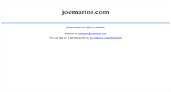 Desktop Screenshot of joemarini.com