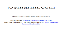Tablet Screenshot of joemarini.com